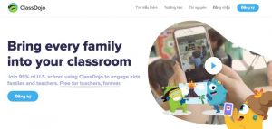 Phần mềm quản lý giáo dục Class Dojo