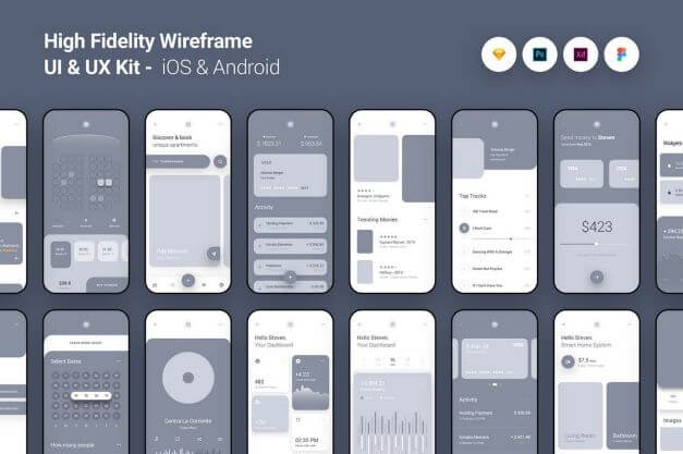 tạo dựng wireframe cho mobile app