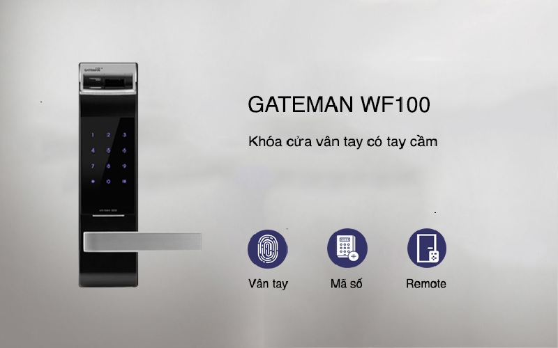 Khóa vân tay hàn quốc GATEMAN WF100