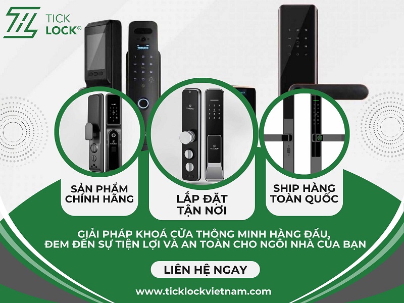Mua khóa cửa thông minh giá tốt tại TICKLOCK