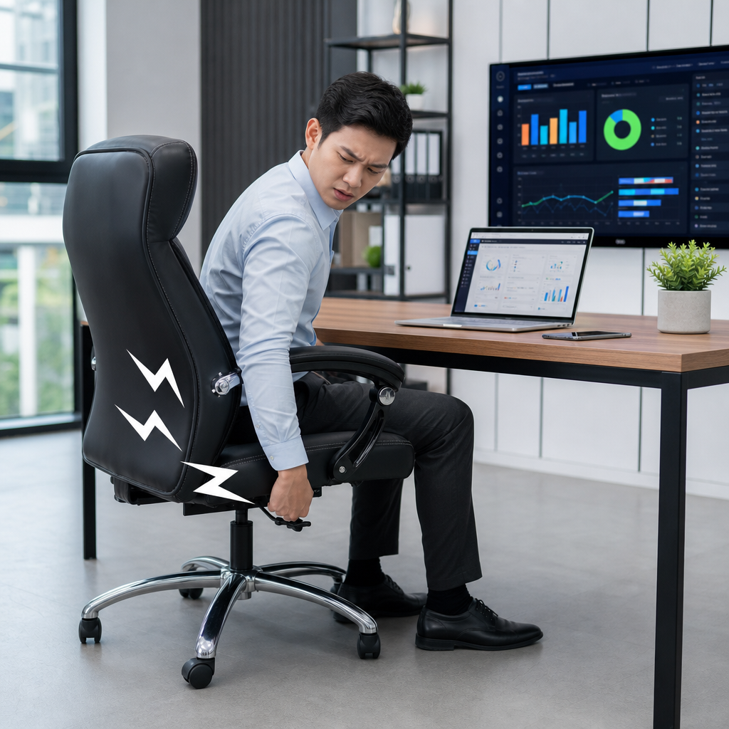 Vì sao ghế xoay giám đốc bị kêu gây mất tập trung?